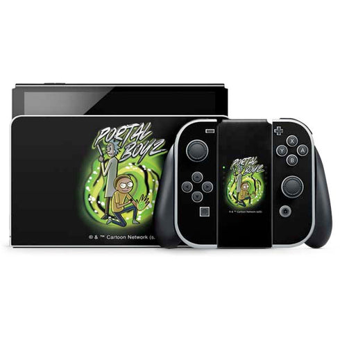 Adult Swim Rick and Morty Portal Boyz Nintendo Skins