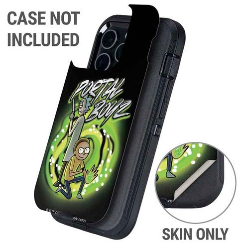 Adult Swim Rick and Morty Portal Boyz Otterbox Defender iPhone Skin