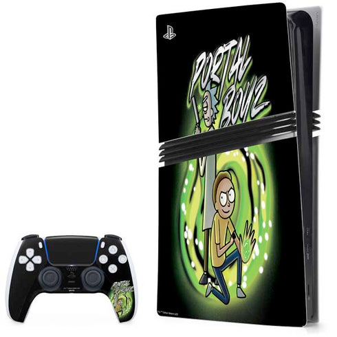 Adult Swim Rick and Morty Portal Boyz PlayStation PS5 Skins