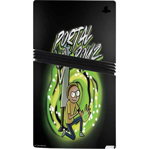 Adult Swim Rick and Morty Portal Boyz PS5 Pro Console Skin
