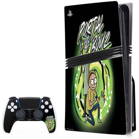 Adult Swim Rick and Morty Portal Boyz PlayStation PS5 Skins