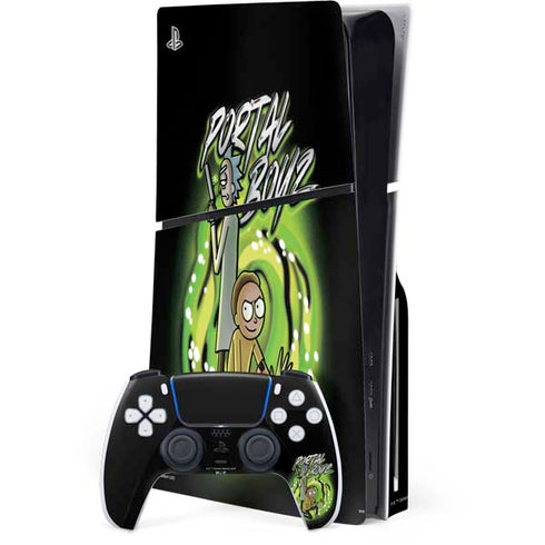 Adult Swim Rick and Morty Portal Boyz PlayStation PS5 Skins