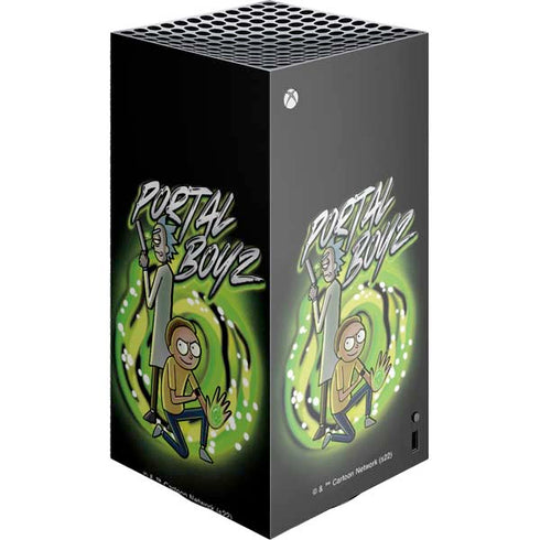 Adult Swim Rick and Morty Portal Boyz XBox Series X Digital Edition Console Skin