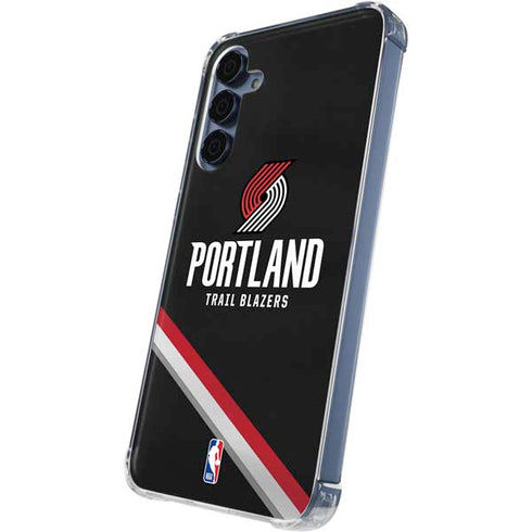 NBA Portland Trail Blazers Away Jersey Galaxy A35 5G Clear Case