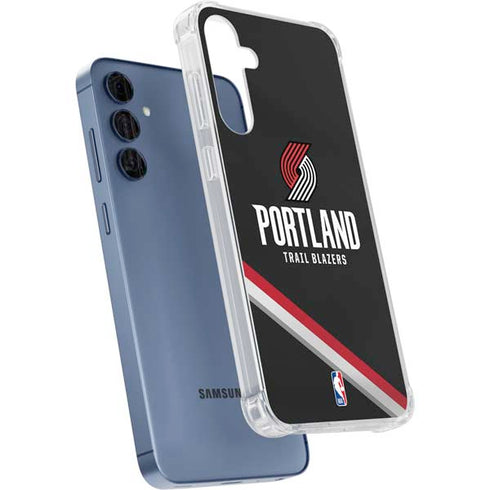 NBA Portland Trail Blazers Away Jersey Galaxy A35 5G Clear Case