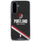 NBA Portland Trail Blazers Away Jersey Galaxy A36 5G Clear Case
