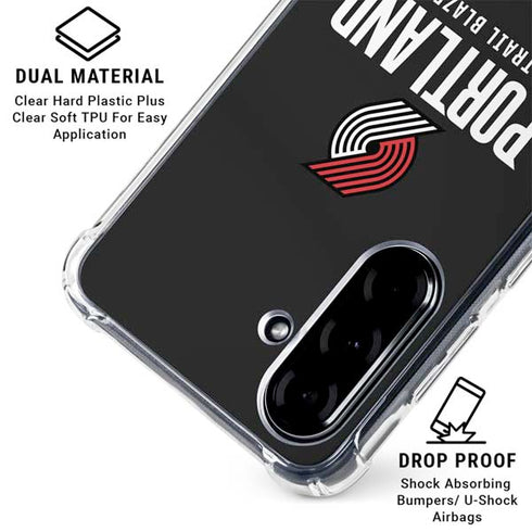 NBA Portland Trail Blazers Away Jersey Galaxy A36 5G Clear Case
