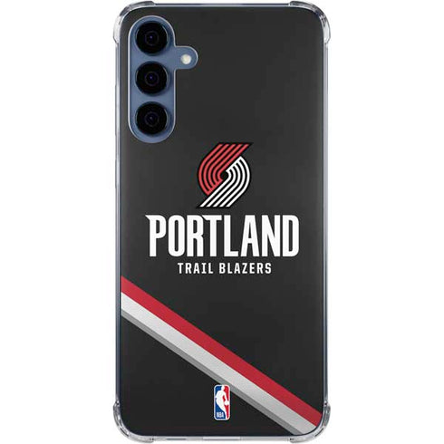 NBA Portland Trail Blazers Away Jersey Galaxy A55 5G Clear Case