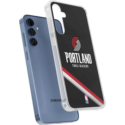 NBA Portland Trail Blazers Away Jersey Galaxy A55 5G Clear Case