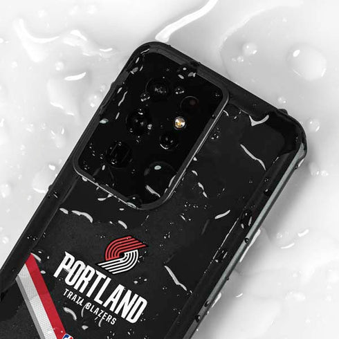 NBA Portland Trail Blazers Away Jersey Galaxy S24 Ultra Waterproof Case