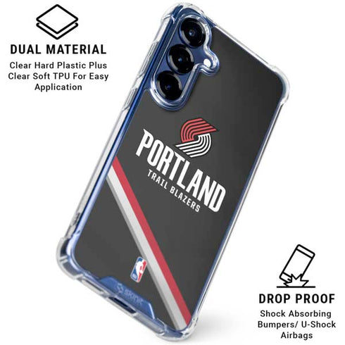 NBA Portland Trail Blazers Away Jersey Galaxy S25 FE Clear Case