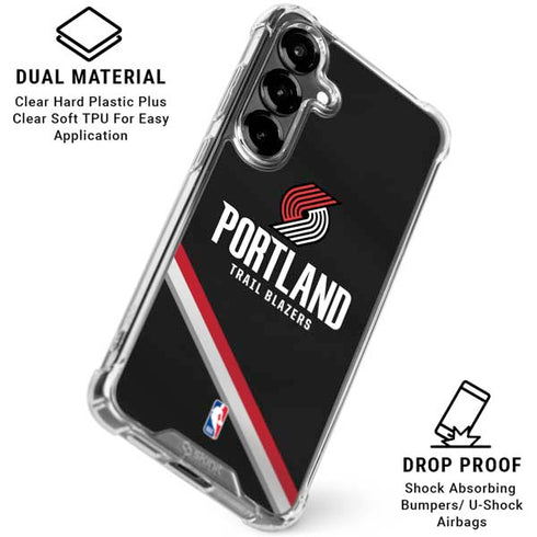NBA Portland Trail Blazers Away Jersey Galaxy S26 Plus Clear Case