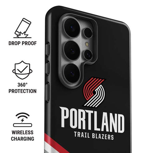 NBA Portland Trail Blazers Away Jersey Galaxy S26 Ultra Impact Case