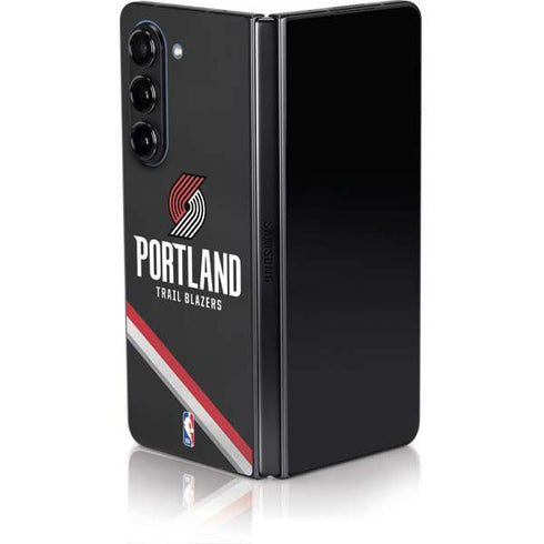 NBA Portland Trail Blazers Away Jersey Galaxy Z Fold5 5G Skin