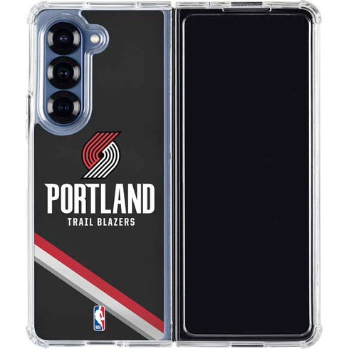 NBA Portland Trail Blazers Away Jersey Galaxy Z Fold6 Clear Case