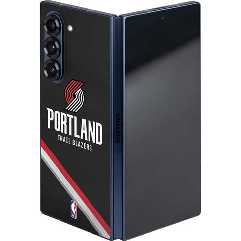 NBA Portland Trail Blazers Away Jersey Galaxy Z Fold6 Skin