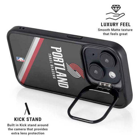 NBA Portland Trail Blazers Away Jersey iPhone 14 Plus Kickstand Case