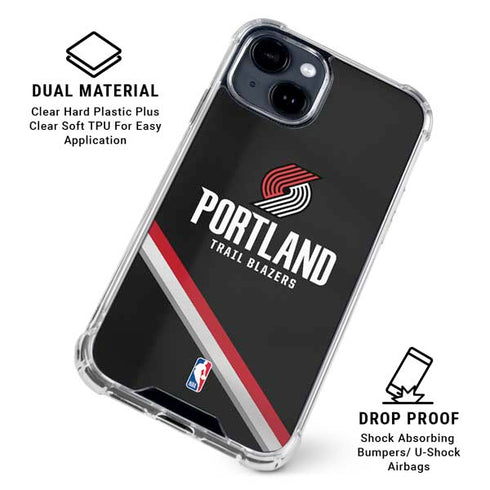 NBA Portland Trail Blazers Away Jersey iPhone 15 Clear Case