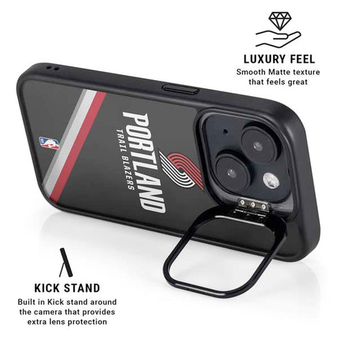NBA Portland Trail Blazers Away Jersey iPhone 15 Kickstand Case