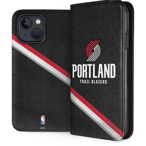 NBA Portland Trail Blazers Away Jersey iPhone 15 Plus Folio Case