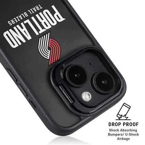 NBA Portland Trail Blazers Away Jersey iPhone 15 Plus Kickstand Case