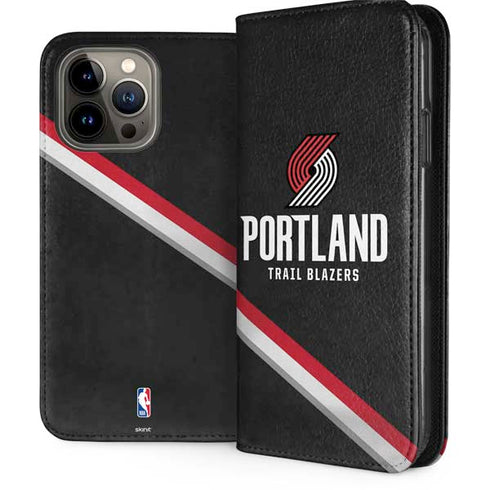 NBA Portland Trail Blazers Away Jersey iPhone 15 Pro Max Folio Case