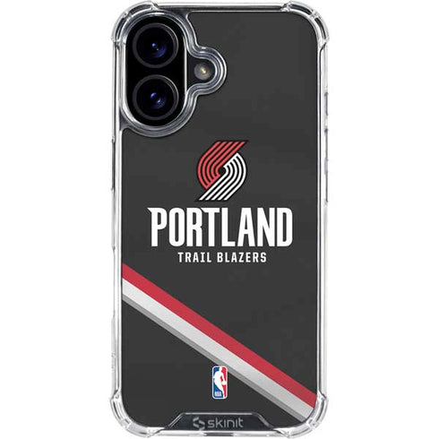 NBA Portland Trail Blazers Away Jersey iPhone 16 Clear Case