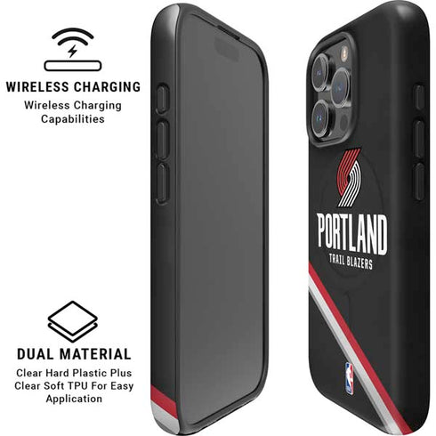 NBA Portland Trail Blazers Away Jersey iPhone 16 Pro Max Magsafe Impact Case