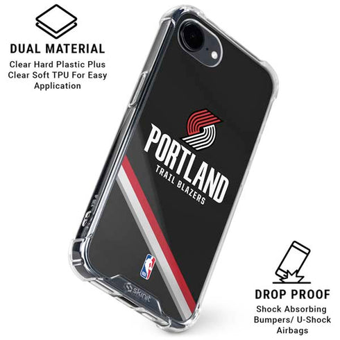 NBA Portland Trail Blazers Away Jersey iPhone 16e Clear Case