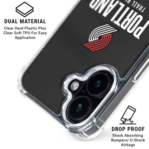 NBA Portland Trail Blazers Away Jersey iPhone 17 Clear Case