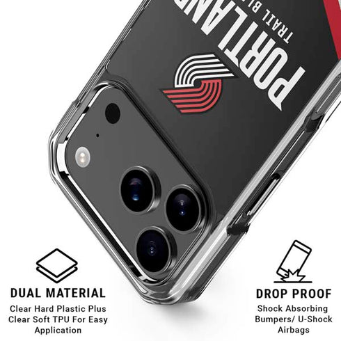 NBA Portland Trail Blazers Away Jersey iPhone 17 Pro Max Clear Case