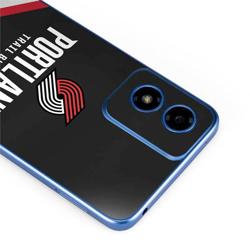 NBA Portland Trail Blazers Away Jersey Moto G Play 4G (2024) Skin