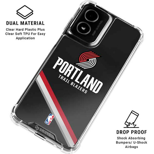 NBA Portland Trail Blazers Away Jersey Moto G Power 5G (2024) Clear Case