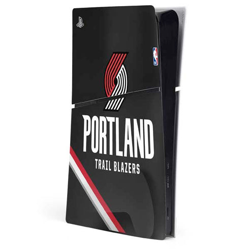 NBA Portland Trail Blazers Away Jersey PS5 Slim Digital Edition Console Skin