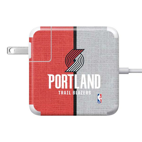 NBA Portland Trail Blazers Canvas 85W Power Adapter (15 and 17 inch MacBook Pro Charger) Skin