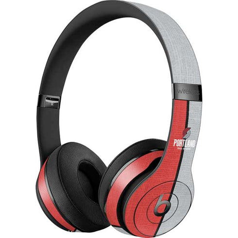 NBA Portland Trail Blazers Canvas Beats Solo 3 Wireless Skin