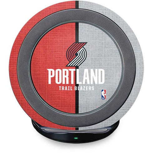 NBA Portland Trail Blazers Canvas Fast Charge Wireless Charging Stand Skin