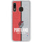 NBA Portland Trail Blazers Canvas Galaxy A20 Clear Case