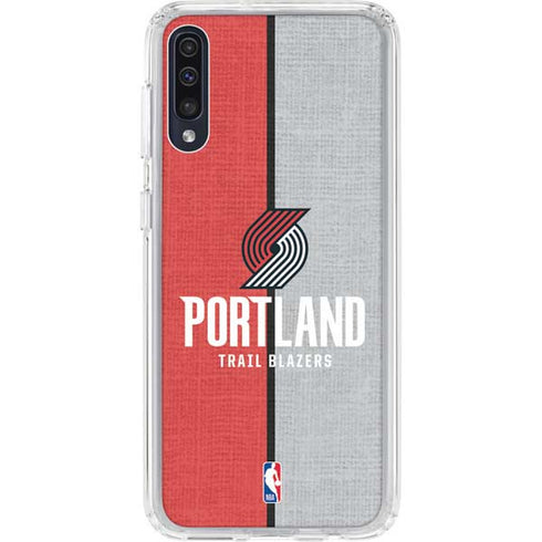 NBA Portland Trail Blazers Canvas Galaxy A50 Clear Case