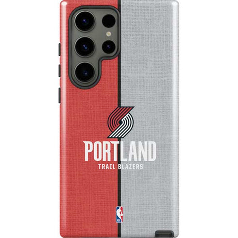 NBA Portland Trail Blazers Canvas Galaxy S23 Ultra Pro Case