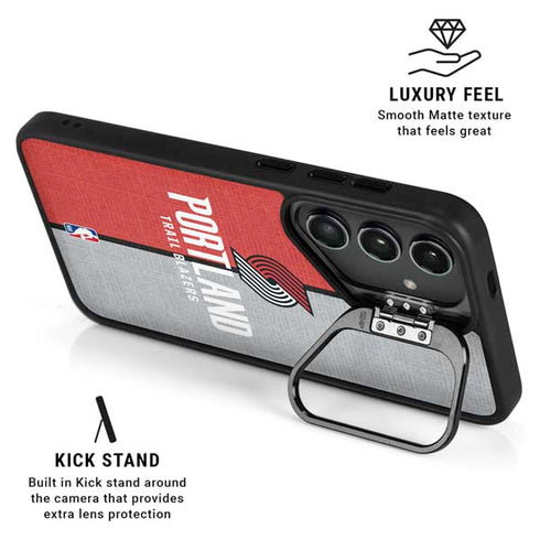 NBA Portland Trail Blazers Canvas Galaxy S25 Kickstand Case