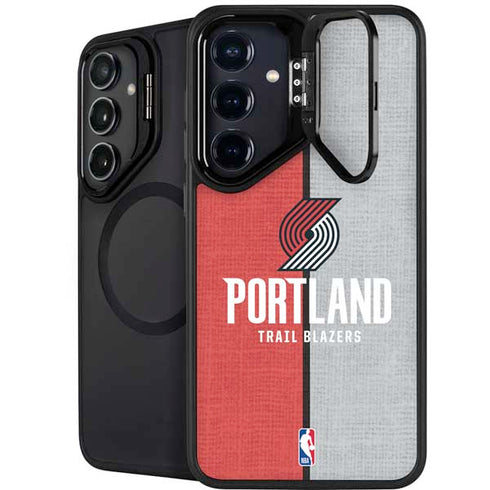 NBA Portland Trail Blazers Canvas Galaxy S24 Plus Kickstand Case
