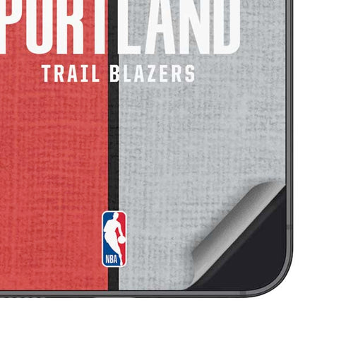 NBA Portland Trail Blazers Canvas Galaxy S25 Plus Skin