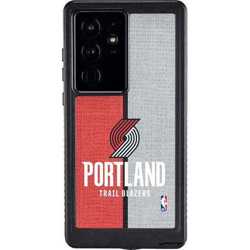 NBA Portland Trail Blazers Canvas Galaxy S24 Ultra Waterproof Case