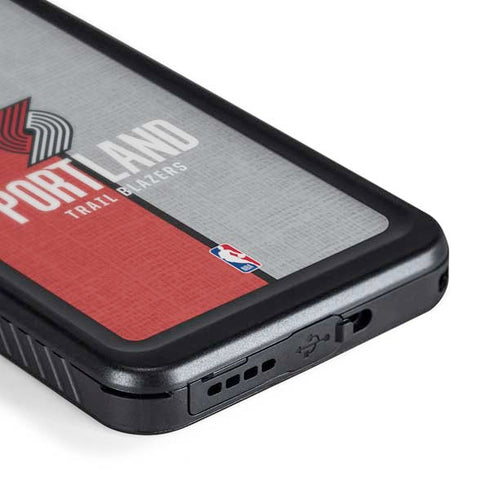NBA Portland Trail Blazers Canvas Galaxy S24 Waterproof Case