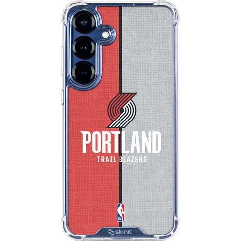 NBA Portland Trail Blazers Canvas Galaxy S25 Plus Clear Case