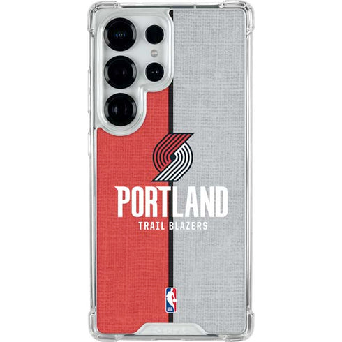 NBA Portland Trail Blazers Canvas Galaxy S25 Ultra Clear Case