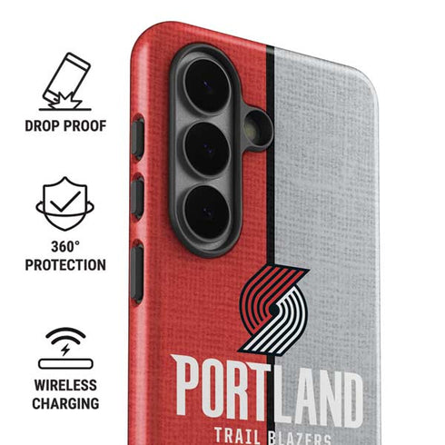 NBA Portland Trail Blazers Canvas Galaxy S26 Plus Impact Case