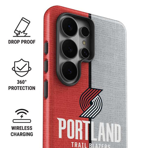 NBA Portland Trail Blazers Canvas Galaxy S26 Ultra Impact Case