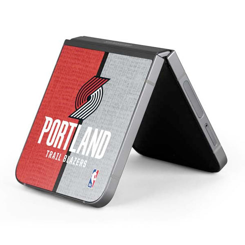 NBA Portland Trail Blazers Canvas Galaxy Z Flip6 Skin